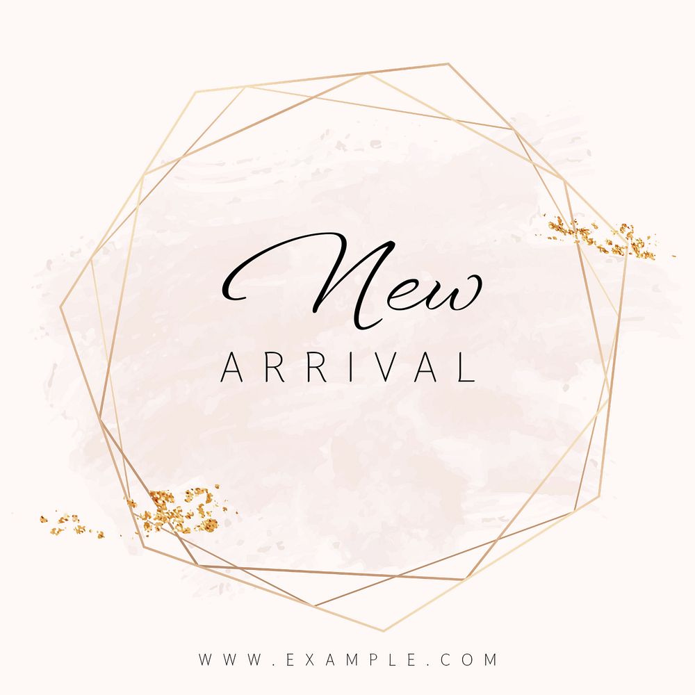 New arrival Instagram post template, editable text