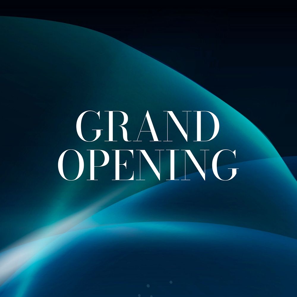 Grand Opening Instagram post template, editable text