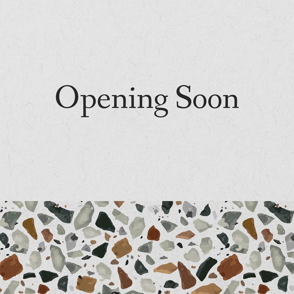 Opening soon Instagram post template, editable text