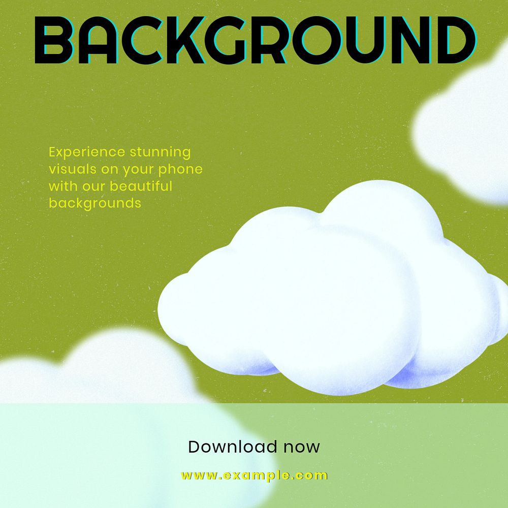 Background Facebook post template, editable design