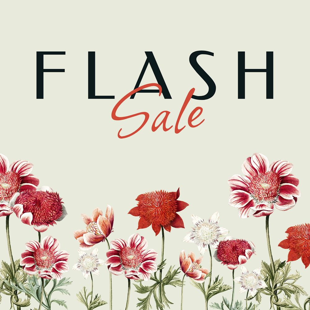 Flash sale Instagram post template