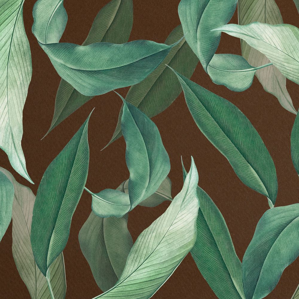 Editable tropical leaf background