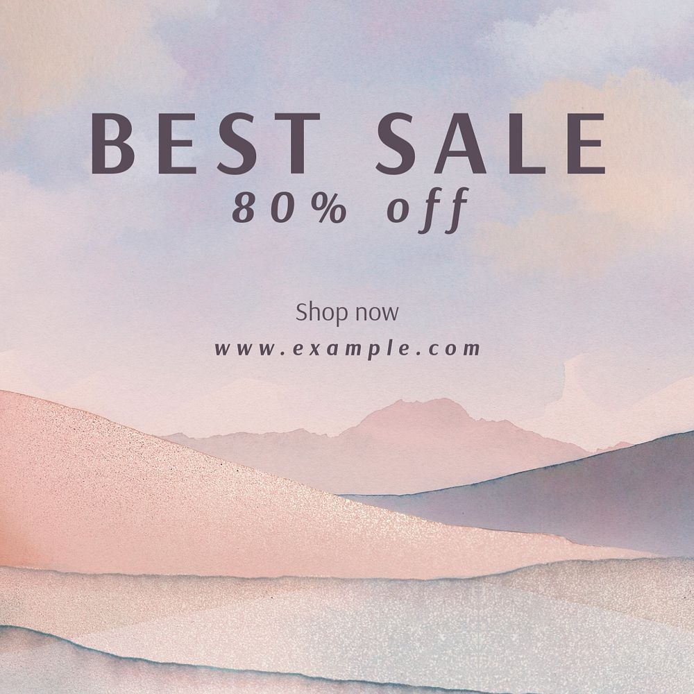 Best sale Instagram post template, editable text