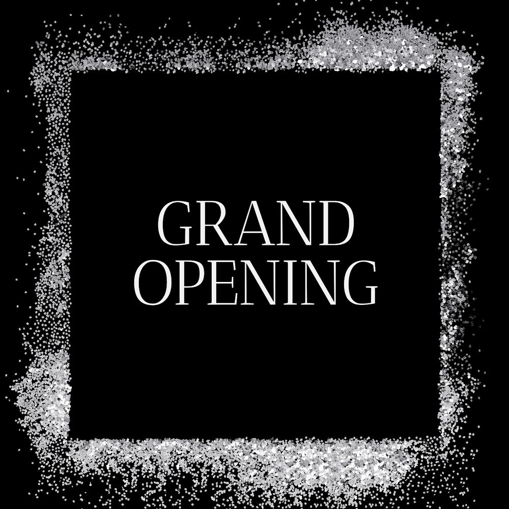 Grand opening Instagram post template, editable text