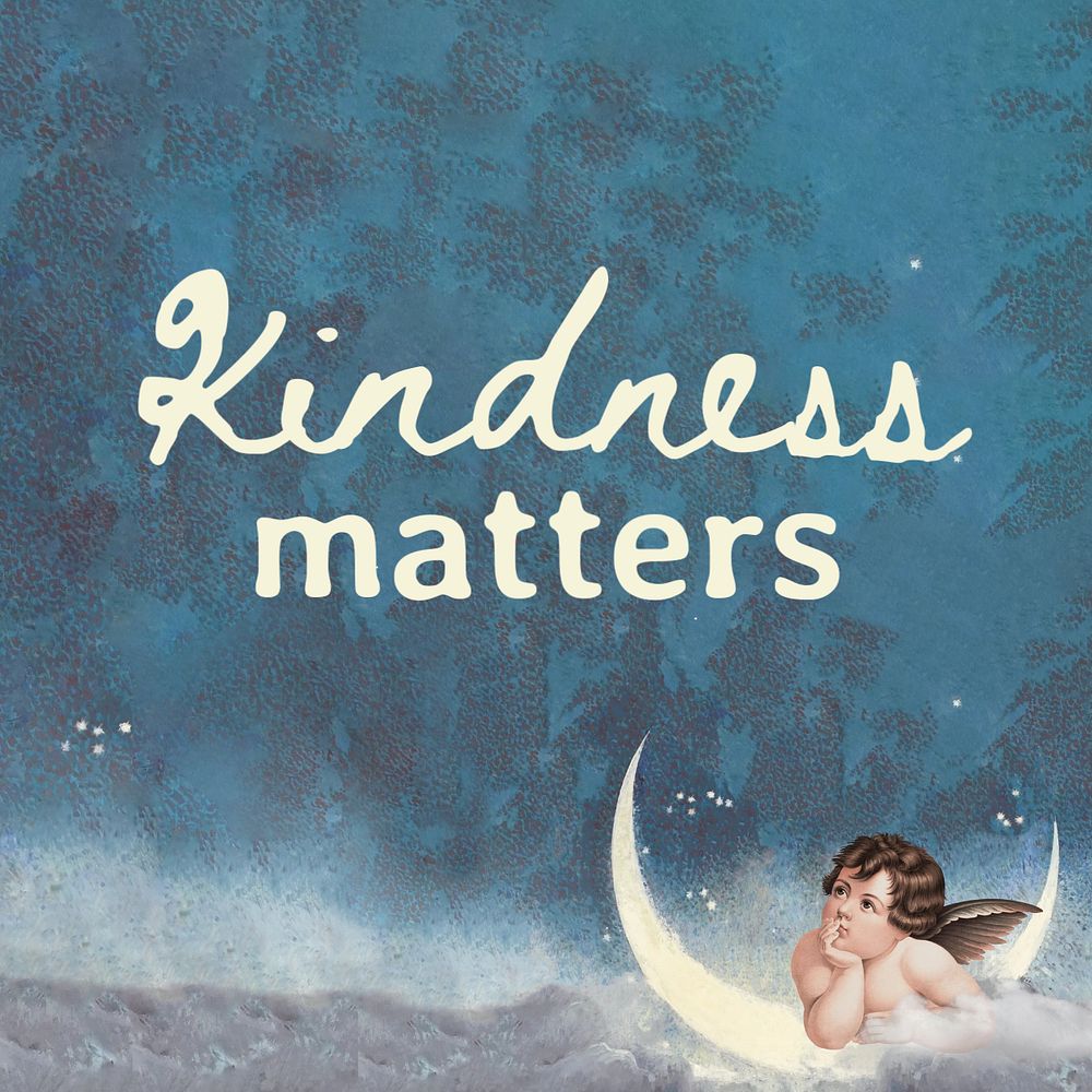 Kindness matters Instagram post template, editable text