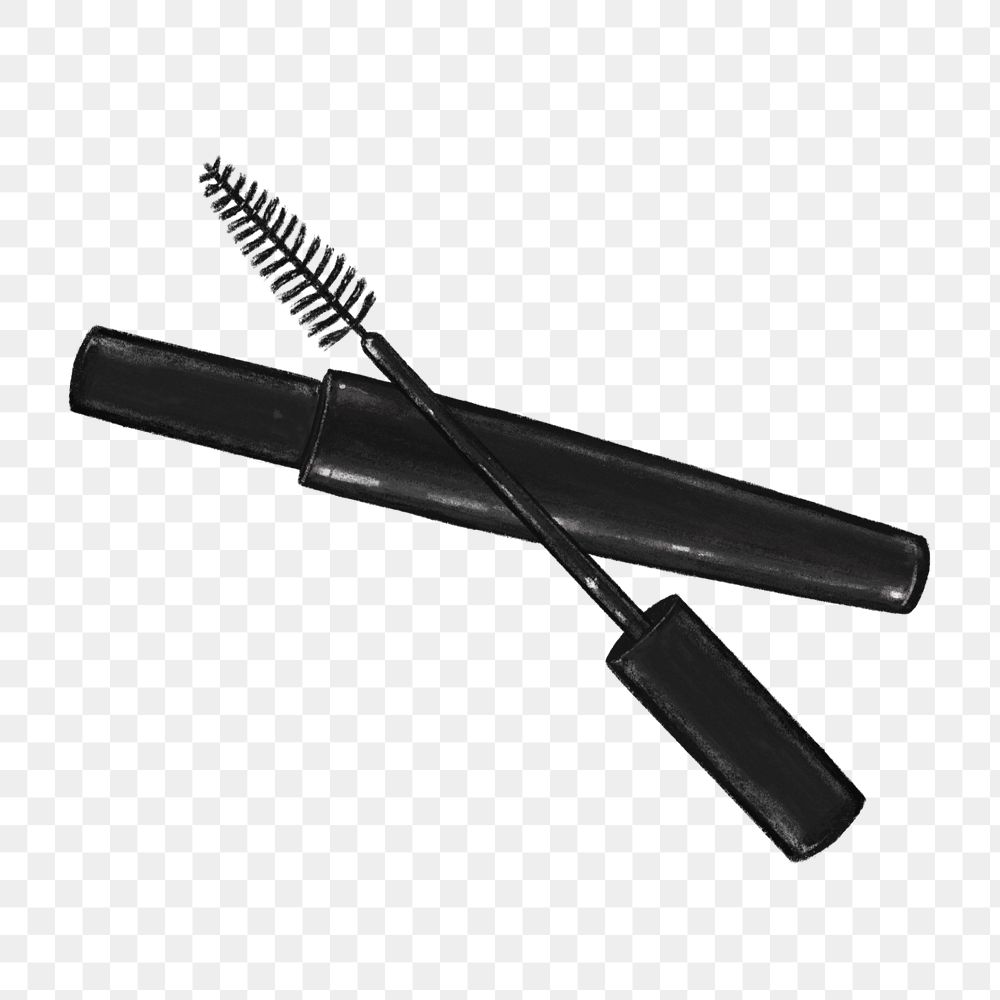 Mascara wand png sticker, editable design