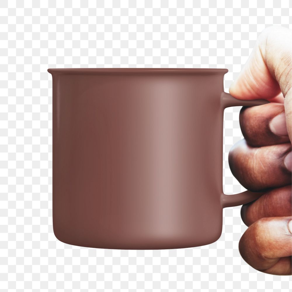 Coffee mug png mockup element, transparent background