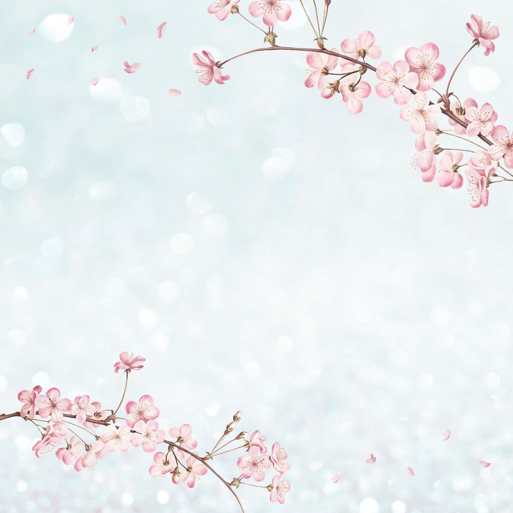 Sakura branch vintage aesthetic illustration, editable design