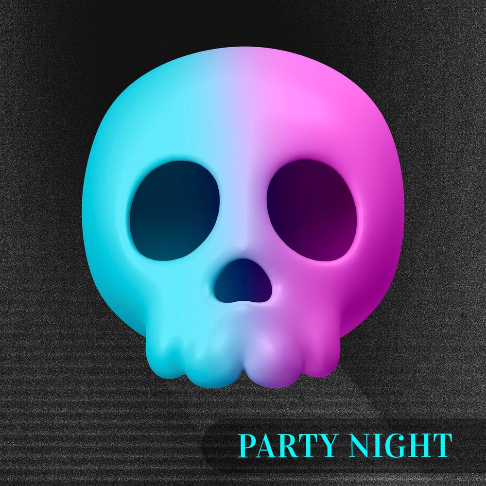 Party Night Instagram post template, editable text