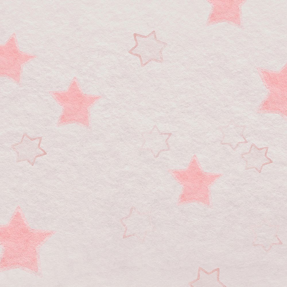 Pink star paper texture background, editable design