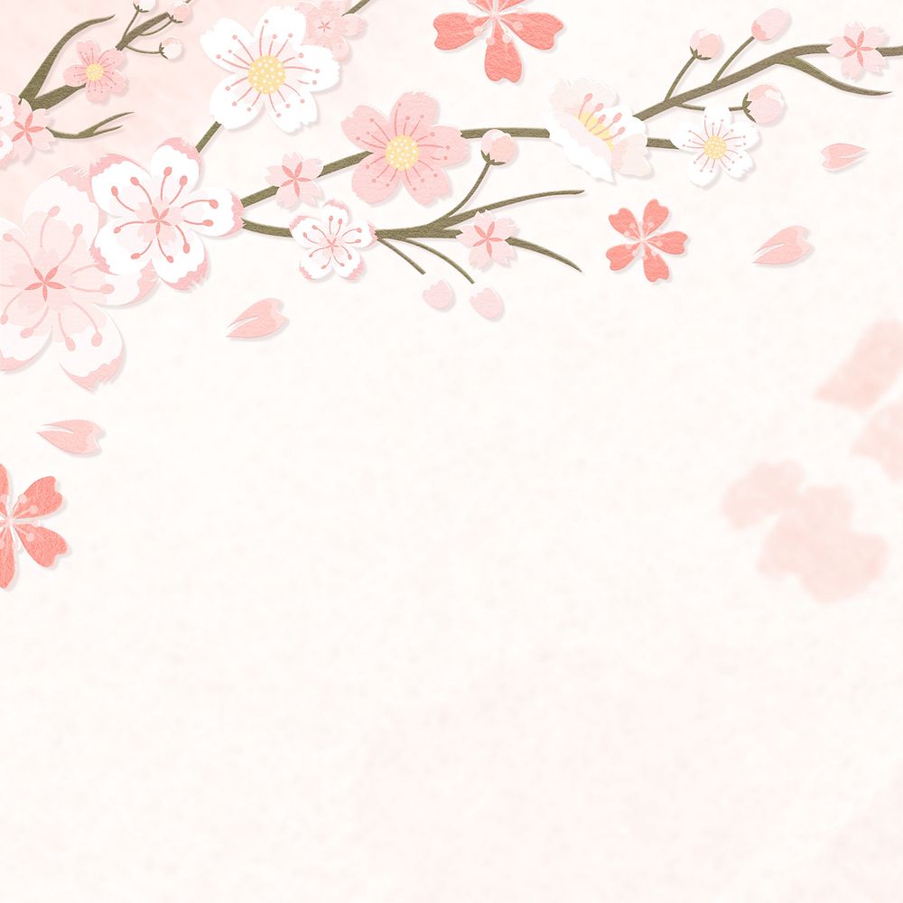 Flower background, pink editable design