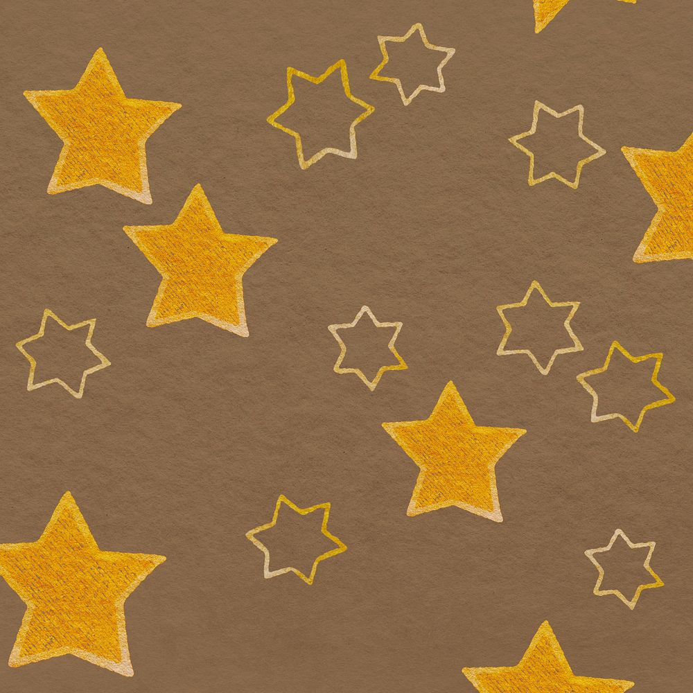 Gold star beige paper background, editable design