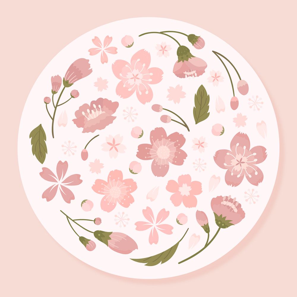 Pastel flower, editable design