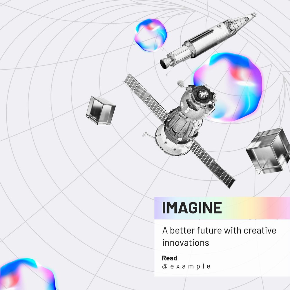 Creative innovations Instagram post template, editable text