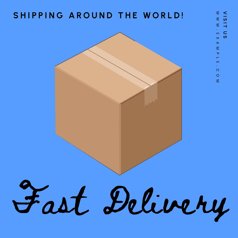 Fast delivery Instagram post template, editable design and text