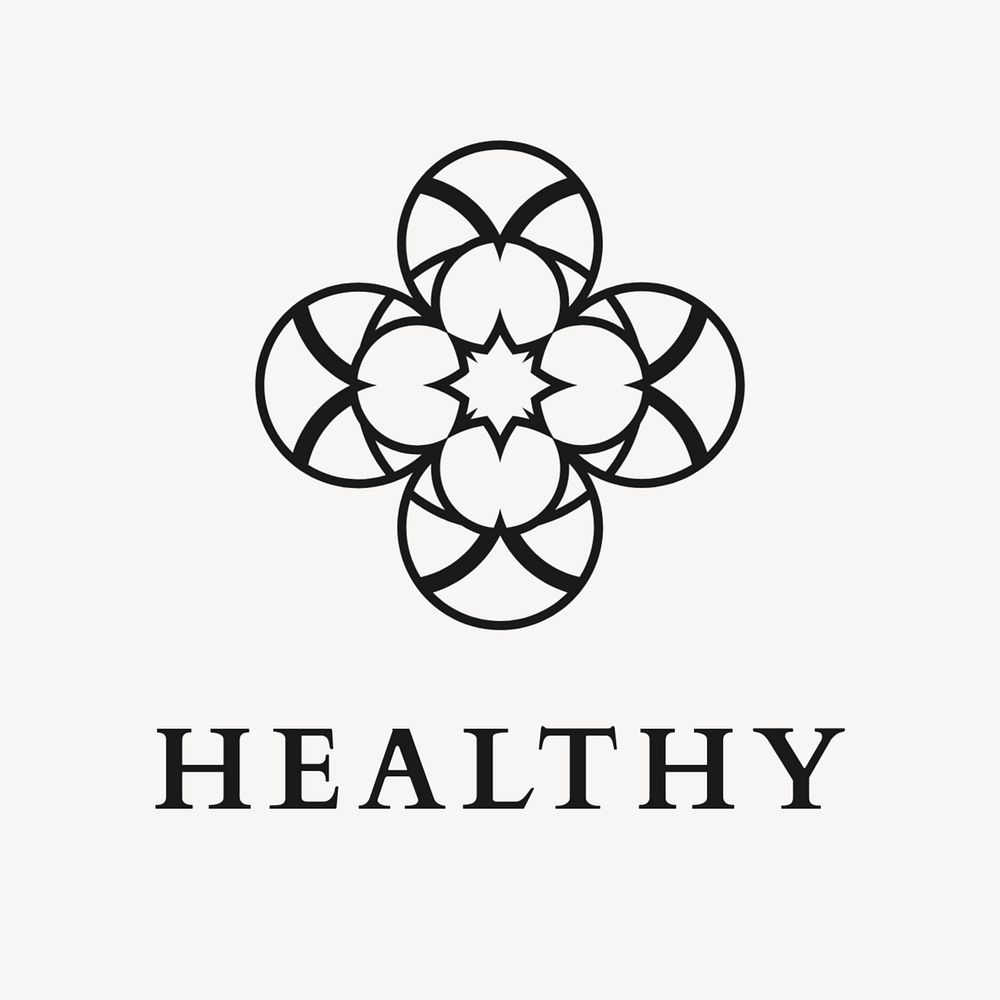 Aesthetic health spa logo template, professional editable design 