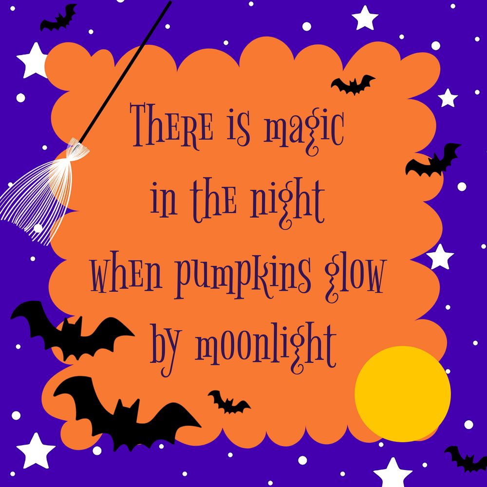 Cute halloween Facebook post template, editable design