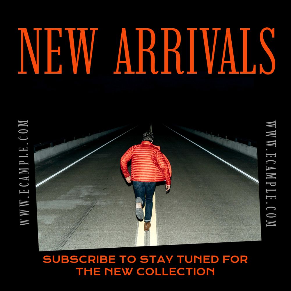 New arrivals Instagram post template, editable design