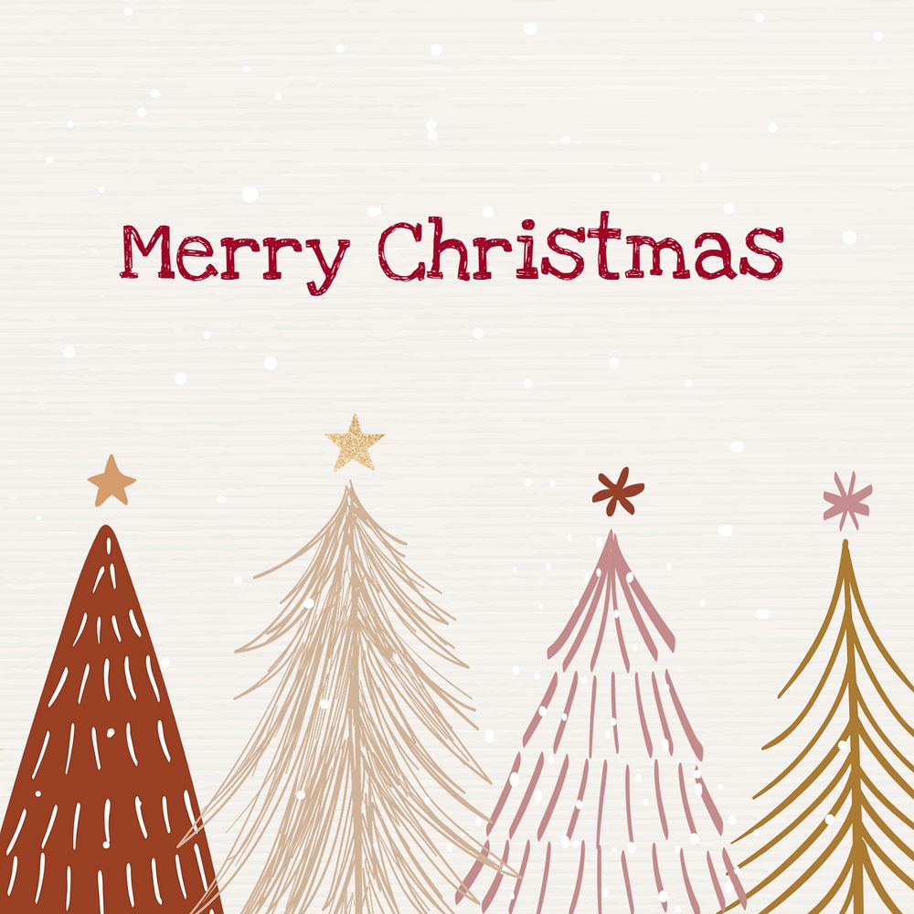 Christmas greetings Facebook story template, cute editable design