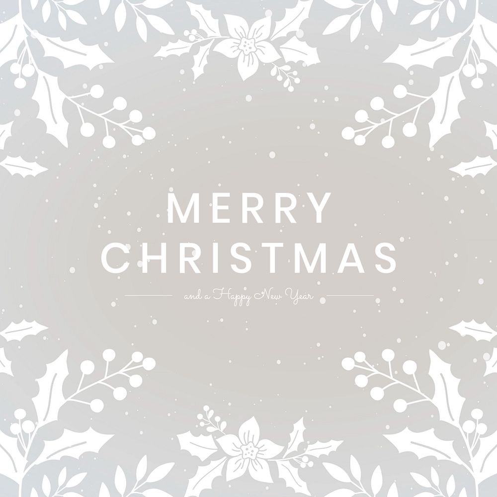 Christmas greeting Instagram post template, editable design