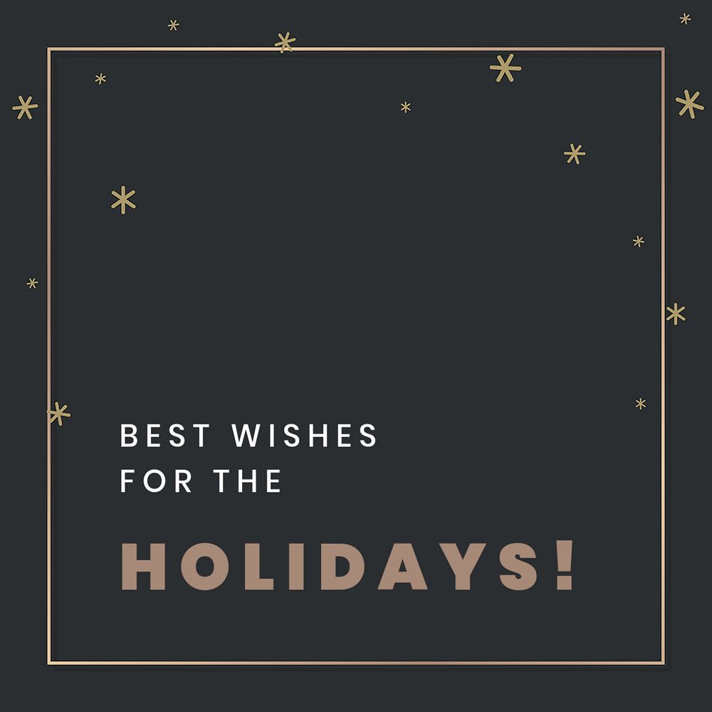 Holiday greeting Instagram post template, editable design