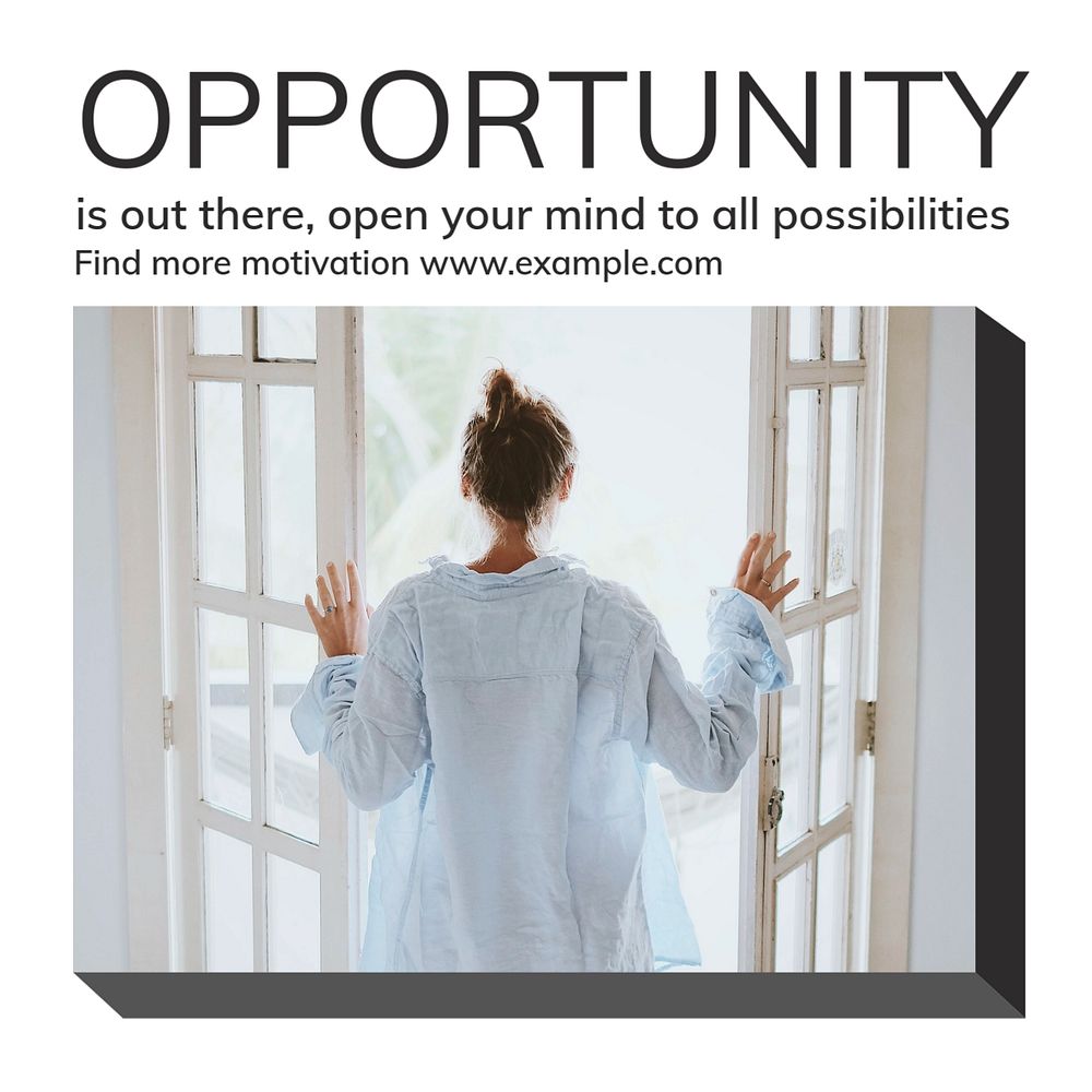 Opportunity Instagram post template, editable design