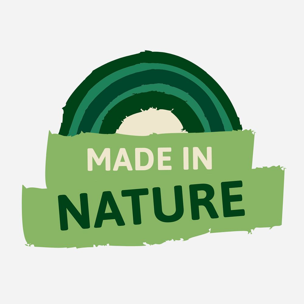 Nature made logo template, food branding, editable design