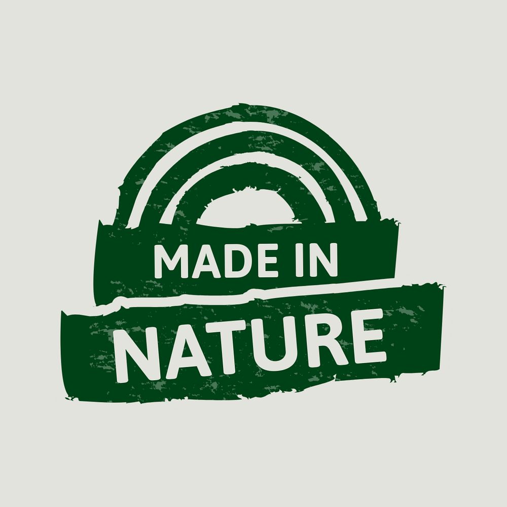 Nature made logo template, food branding, editable design