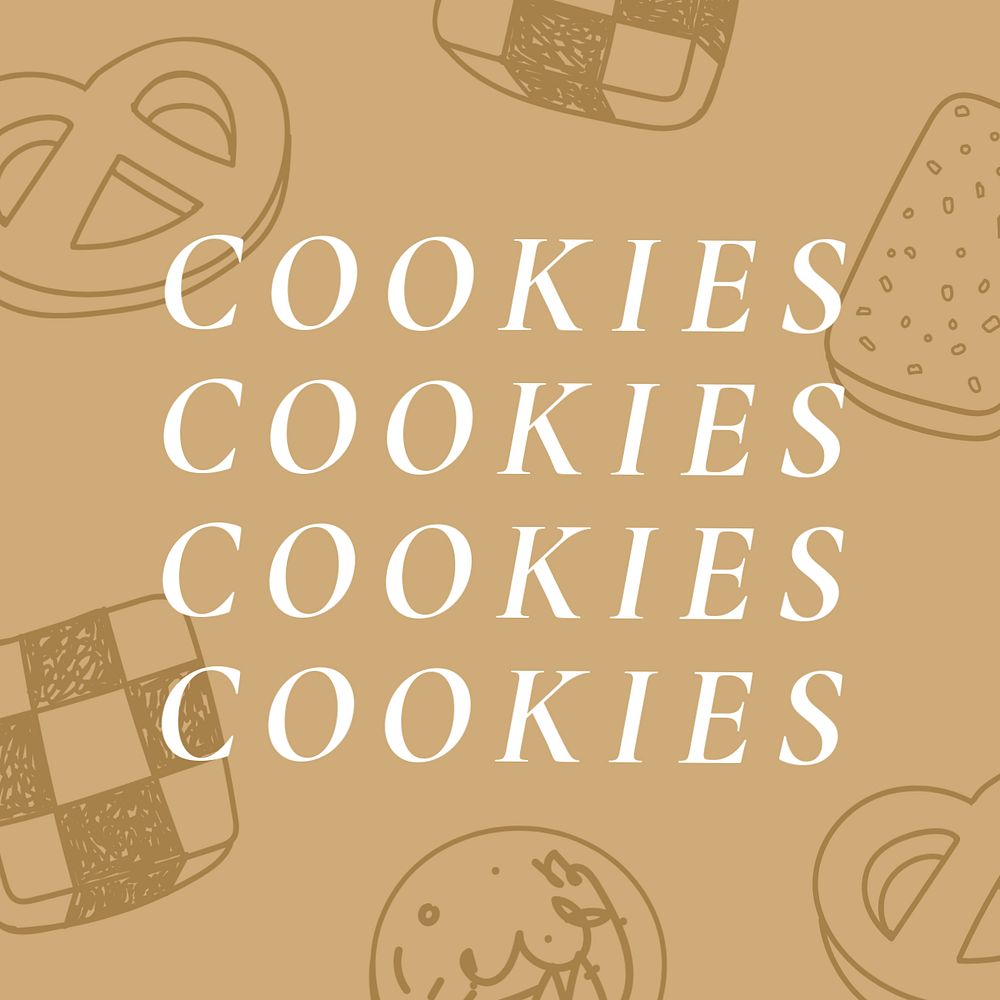 Cookies aesthetic Instagram post template