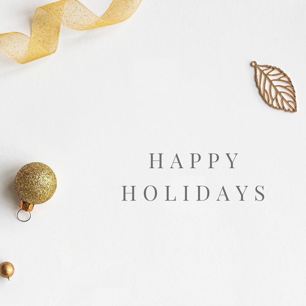 Happy holidays Instagram post template, editable design