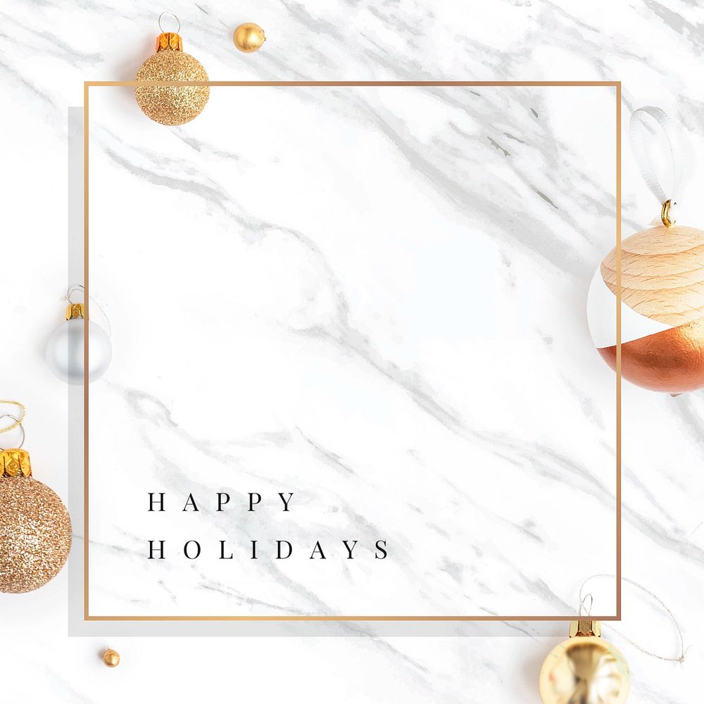 Happy holidays Facebook post template, editable design