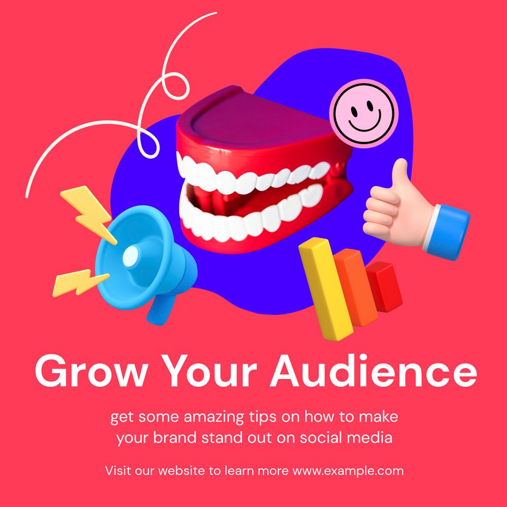 Audience strategy Facebook ad template, editable business design