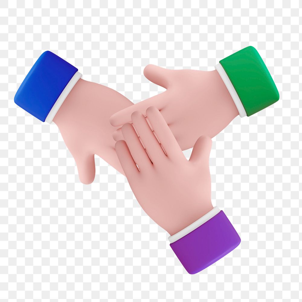 Business teamwork, colorful 3d editable design