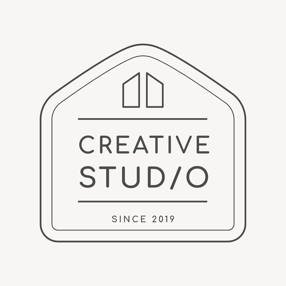 Creative studio business logo template