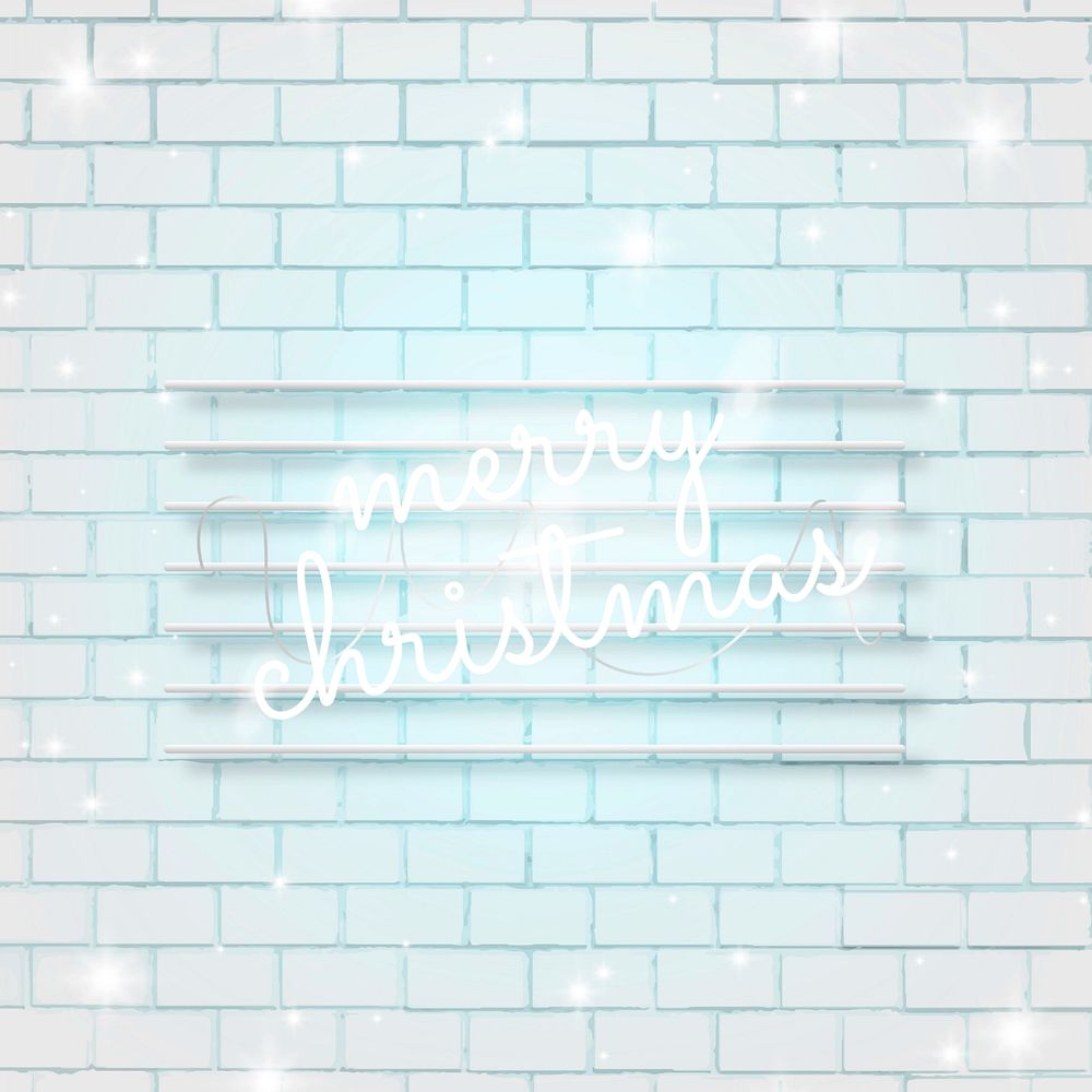 Merry Christmas Instagram post template, blue design