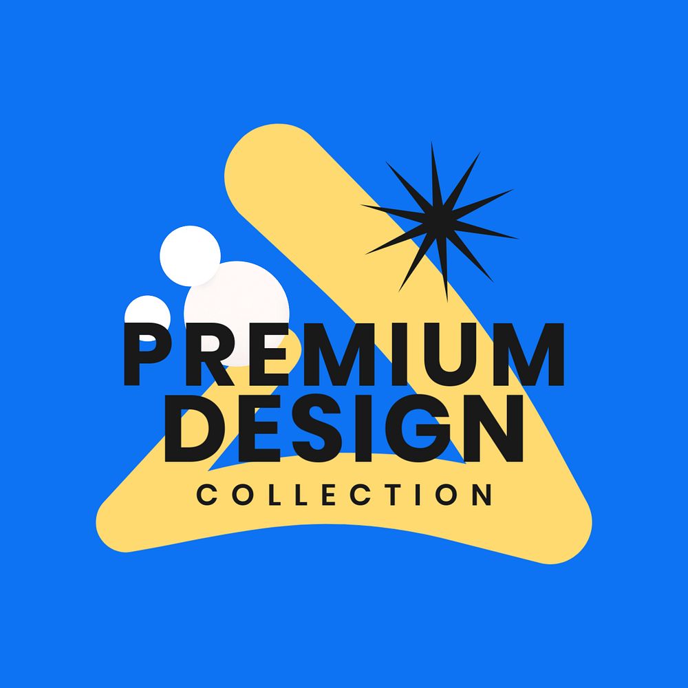 Premium design logo template, customizable badge