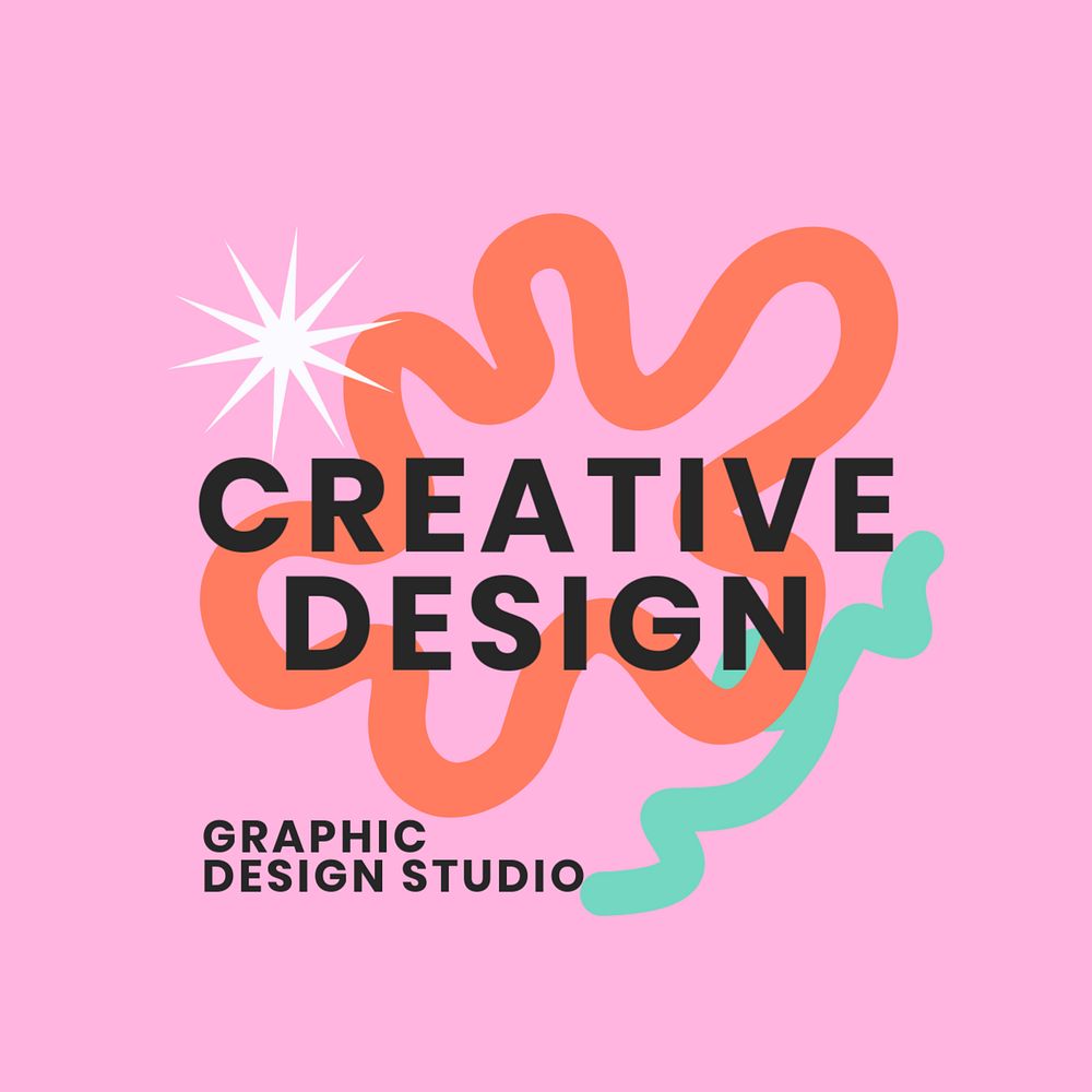 Creative logo template, editable badge design