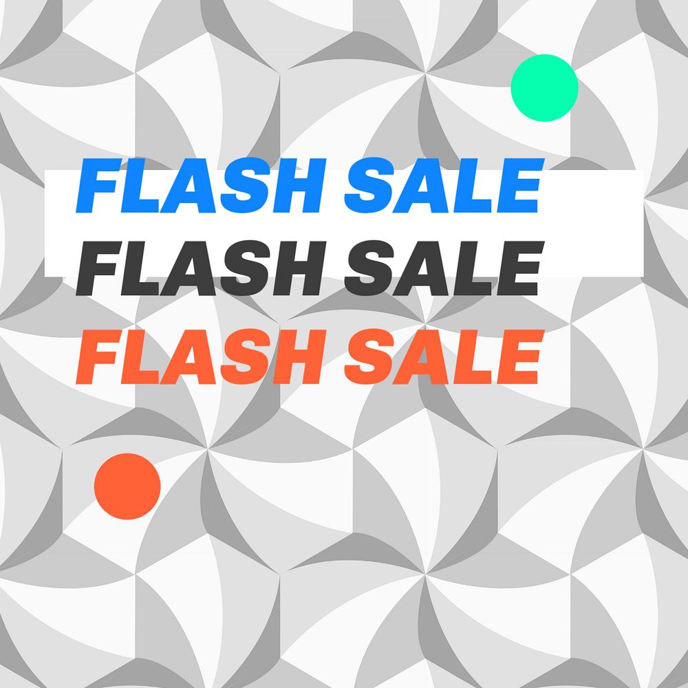 Flash sale Instagram post template, editable social media ad