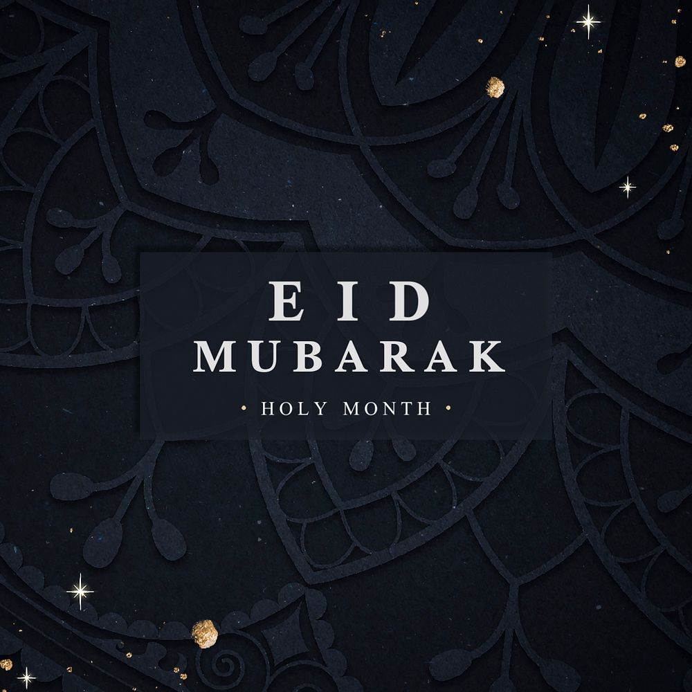 Eid Mubarak Facebook ad template, editable design