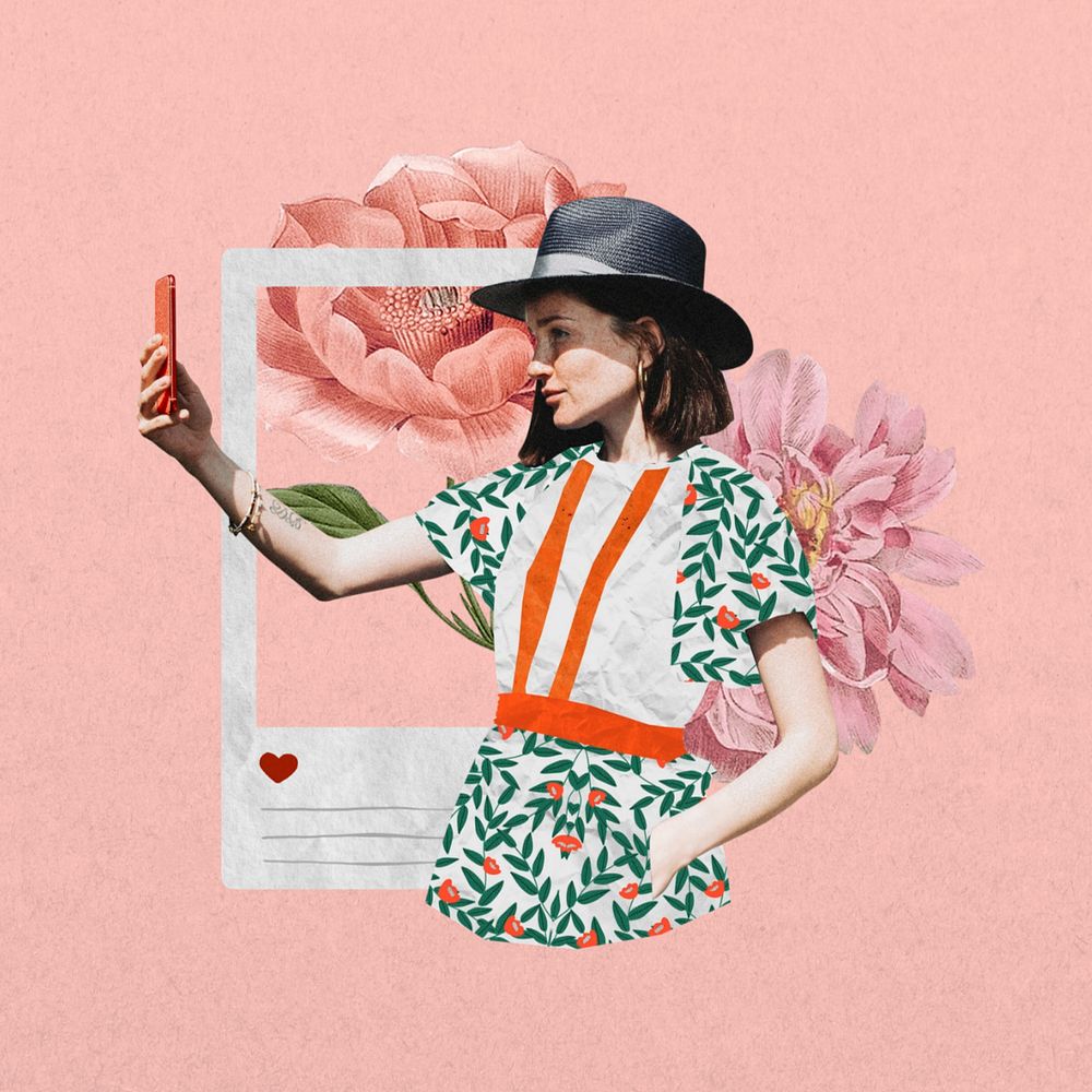 Blogger collage remix, editable lifestyle design