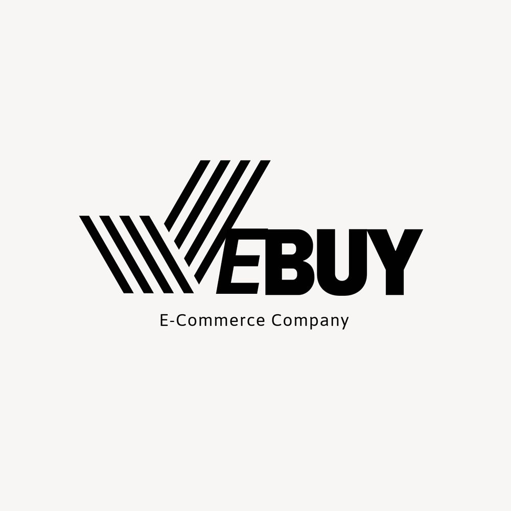 E-commerce business logo template, editable branding design