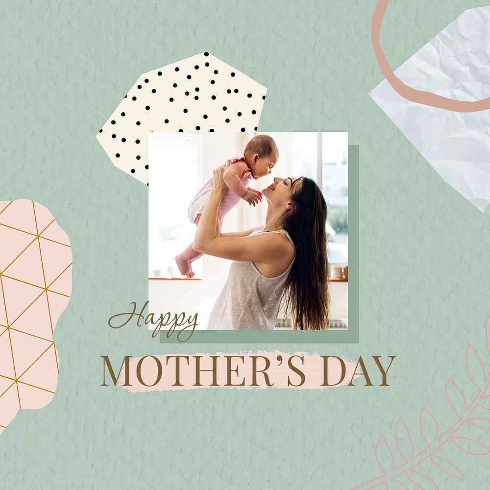 Mother's day Instagram ad template, editable design