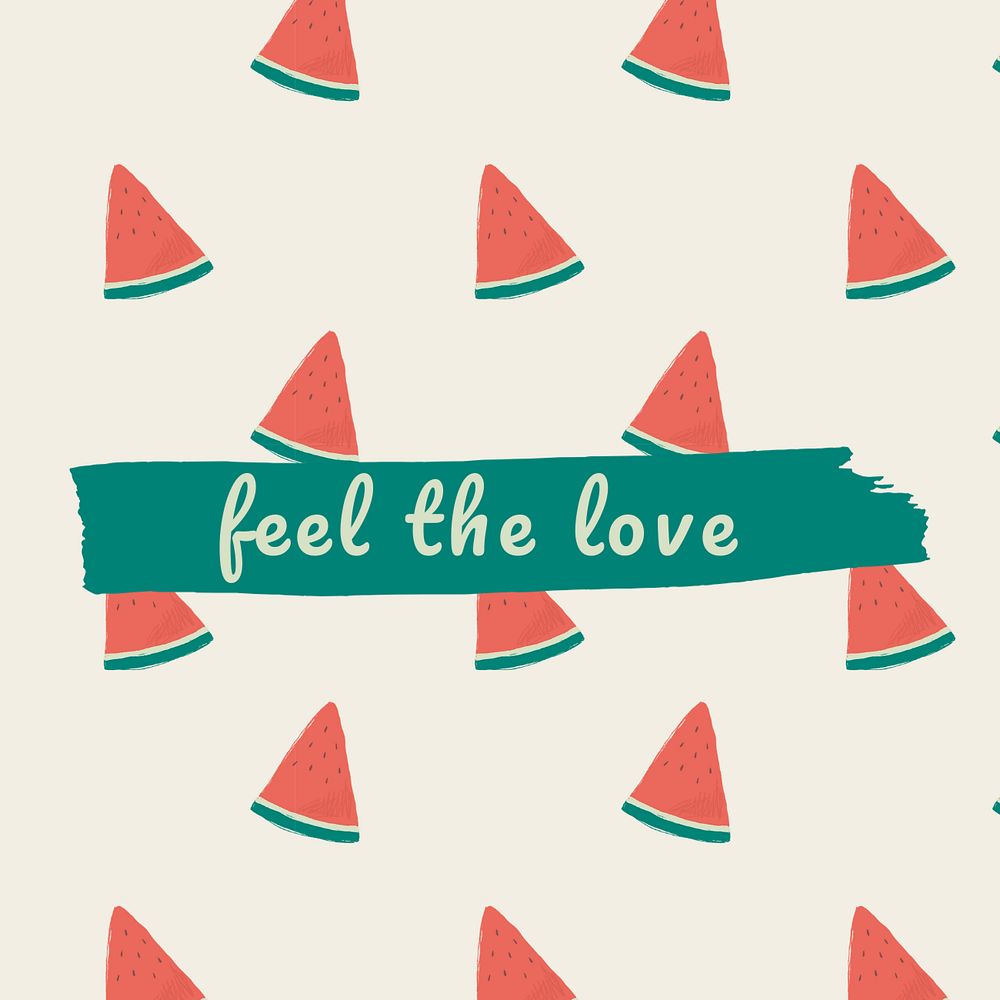 Feel love Instagram post template, editable design