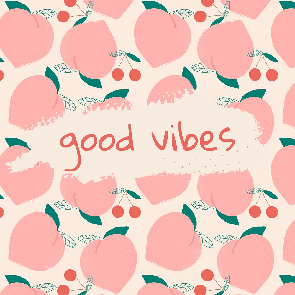 Good vibes Instagram post template, editable design