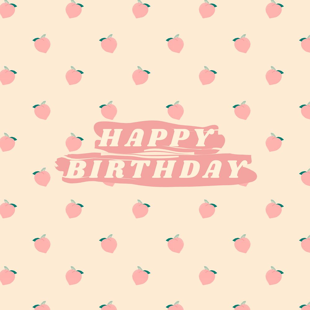 Happy birthday Instagram post template, editable design