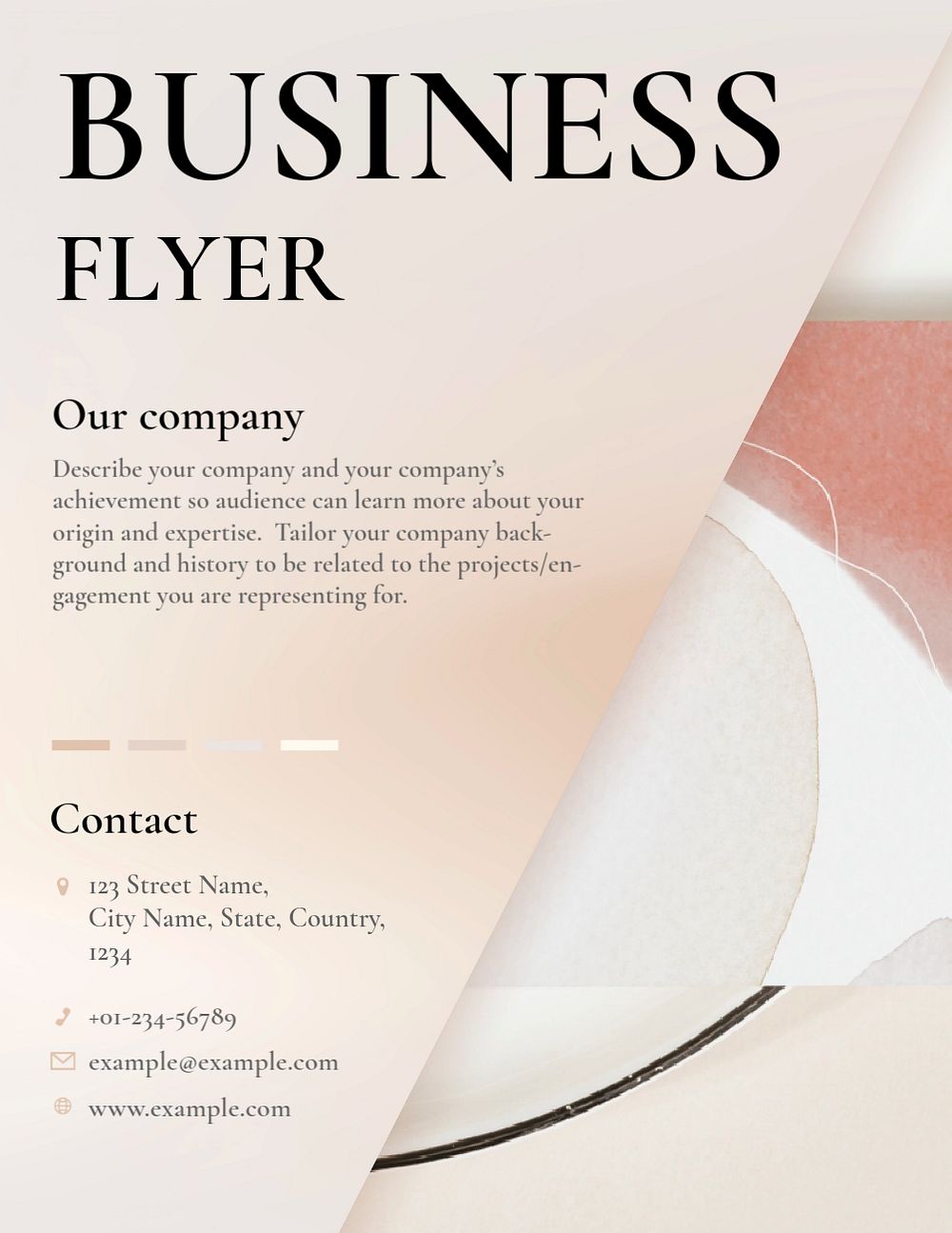 Aesthetic beauty business flyer template, editable design