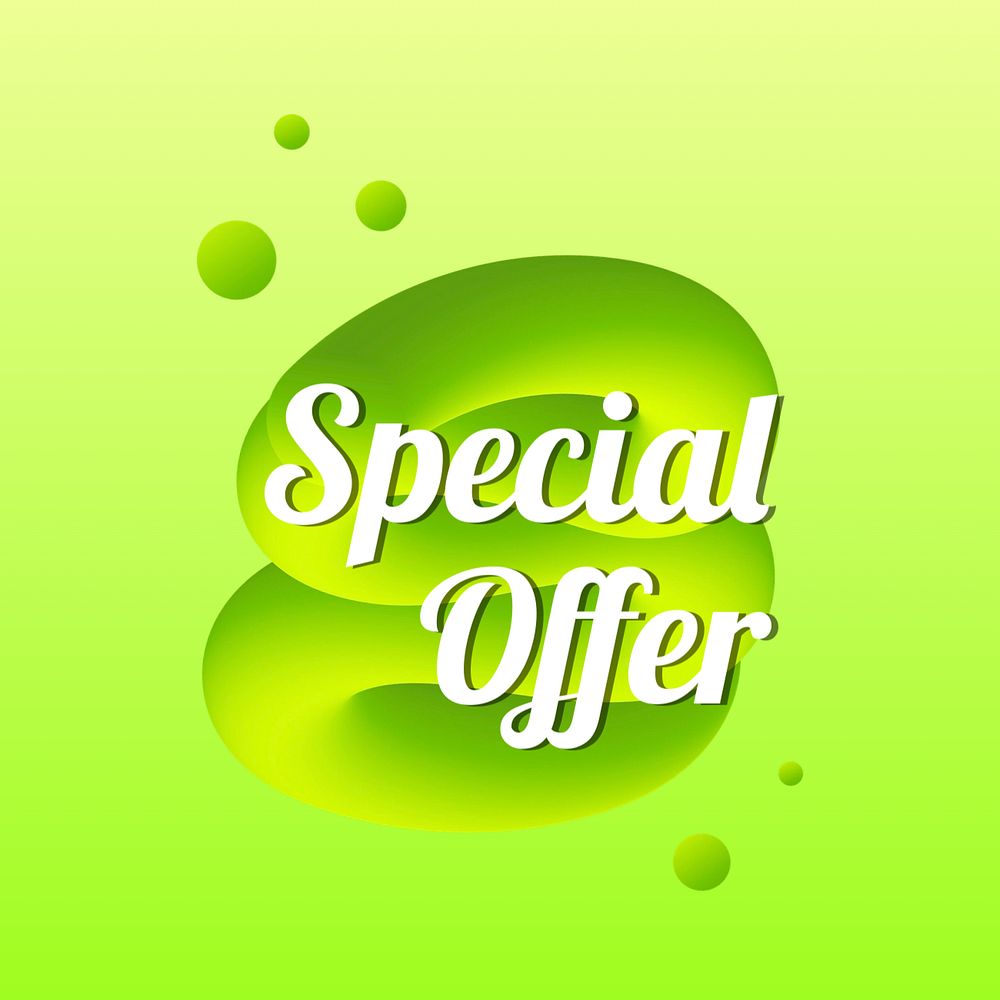 Special offer Instagram post template, editable design