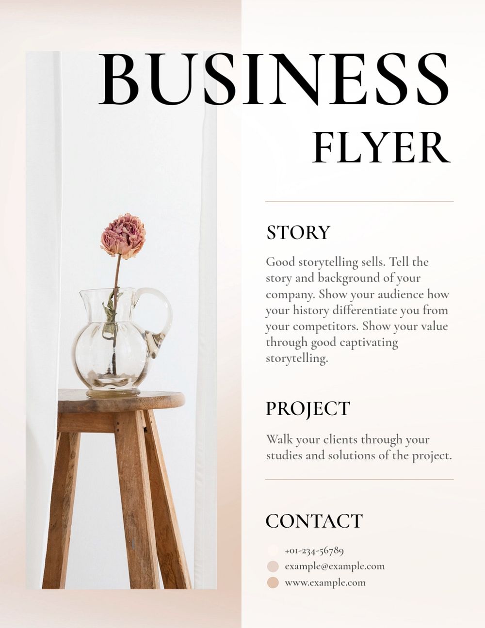 Aesthetic beauty business flyer template, editable design