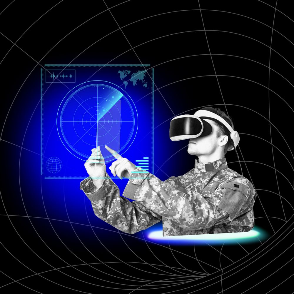 Military advanced technology, editable digital remix design