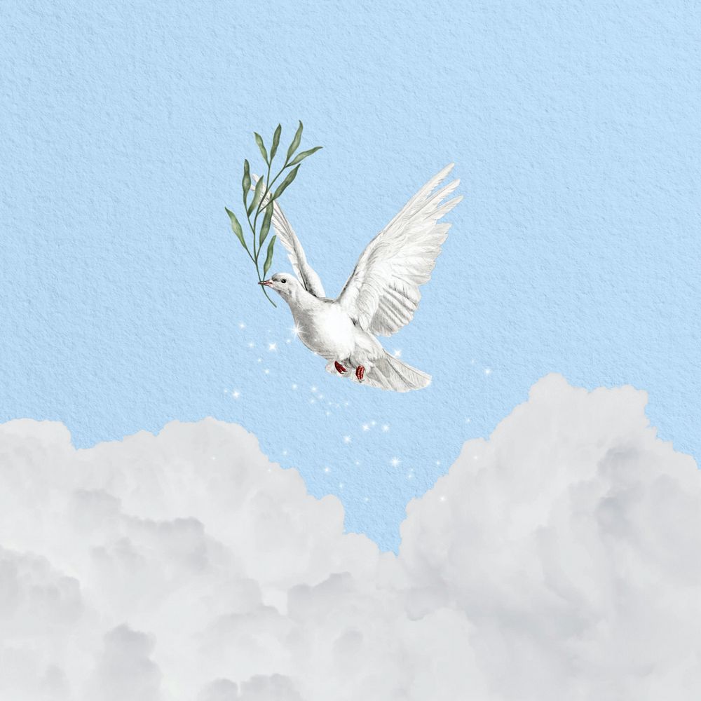 Flying dove background, aesthetic animal